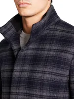 Clarence Plaid Wool Jacket