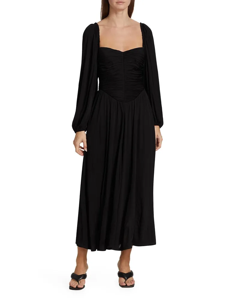 Vivian Ruched Maxi Dress