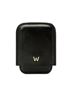 W Leather Molded Card Case