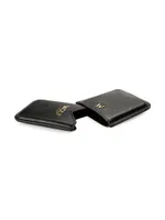 W Leather Molded Card Case