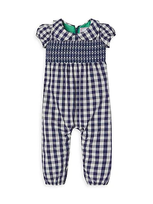 Baby Girl's & Little Girl's Wells Gingham Taffeta Coverall