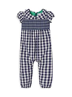 Baby Girl's & Little Girl's Wells Gingham Taffeta Coverall