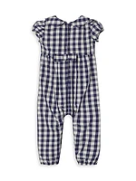 Baby Girl's & Little Girl's Wells Gingham Taffeta Coverall