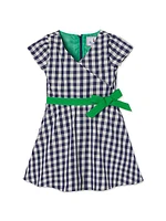 Little Girl's & Girl's Ann Gingham Taffeta Dress