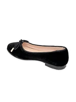 Girl's Bianca Velvet Flats