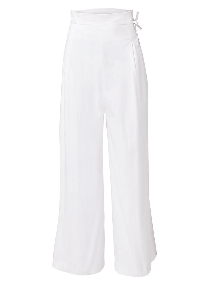 High-Waisted Cropped Pants