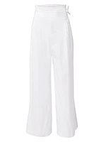 High-Waisted Cropped Pants