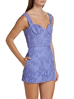 Bruna Embroidered Lace Minidress