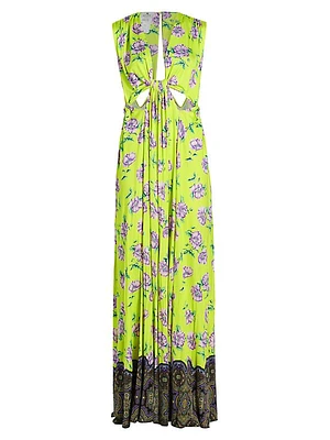 Floral Cut-Out Gown