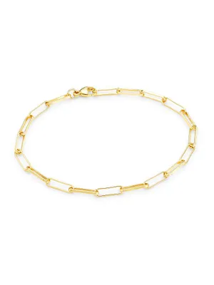 Gold Essentials Layla 14K-Gold-Filled Paper-Clip-Chain Bracelet