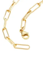 Gold Essentials Layla 14K-Gold-Filled Paper-Clip-Chain Bracelet