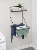 Collapsible Wall-Mounted Clothes Drying Rack