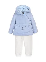 Baby Girl's & Little Bear Pocket Jacket