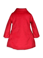 Baby Girl's, Little Girl's & Double Bow Car Coat