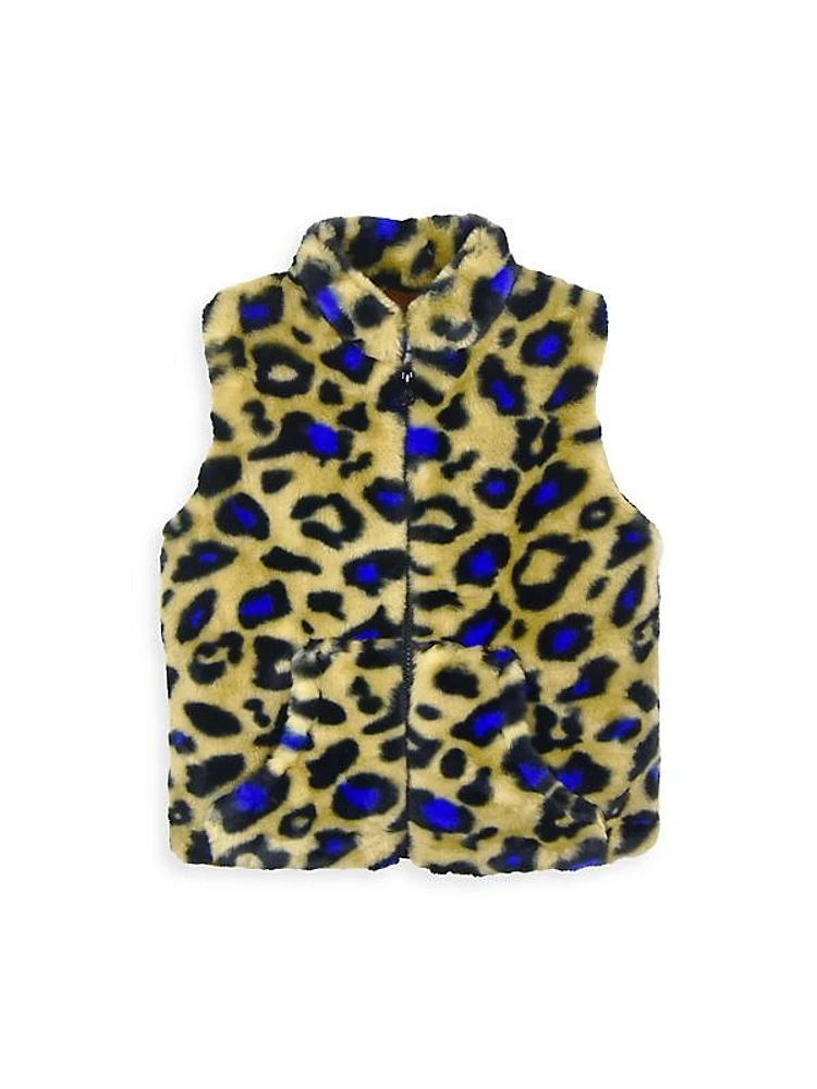 Baby Girl's, Little Girl's & Girl's Cheetah Print Vest