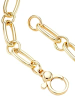 14K Yellow Gold Oval-Link Chain Necklace/18"