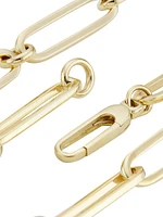 14K Yellow Gold Paper-Clip Chain Necklace