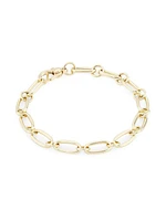 14K Yellow Gold Oval-Link Chain Bracelet