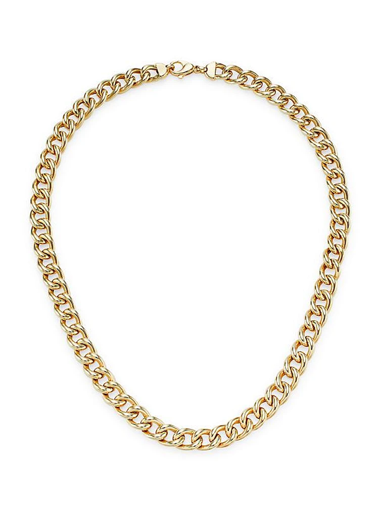 14K Yellow Gold Curb-Chain Necklace