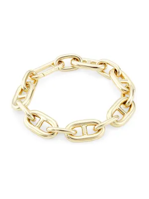 14K Yellow Gold Mariner-Chain Bracelet