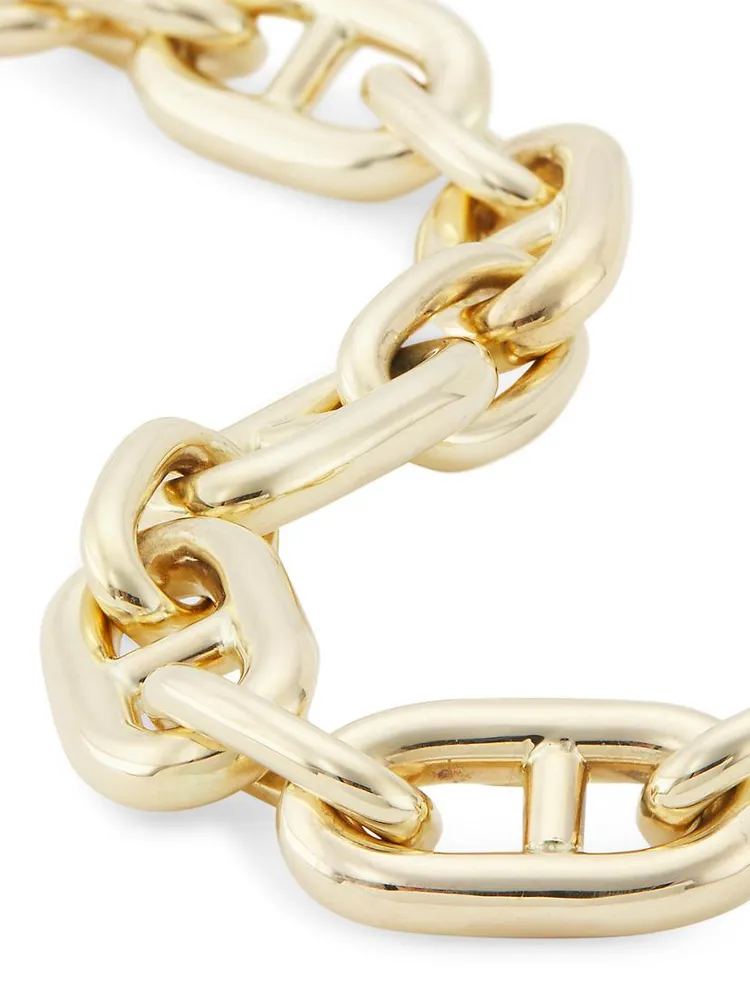 14K Yellow Gold Mariner-Chain Bracelet