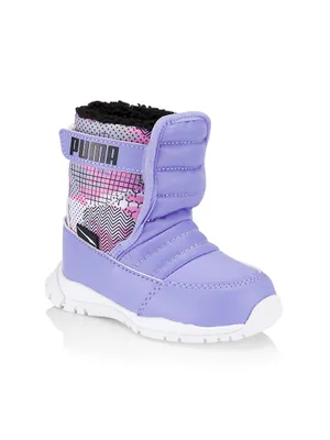 Little Girl's Quilted Puffer Snow Boots