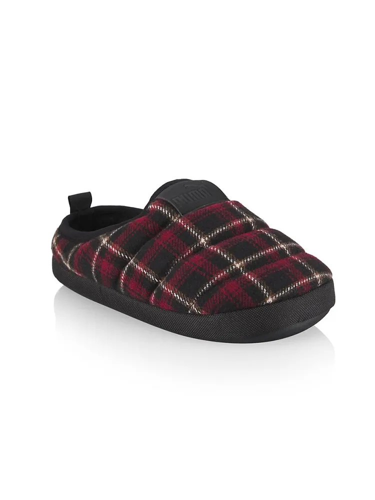 Little Boy's & Puma Scuff Flannel Jr. Slippers