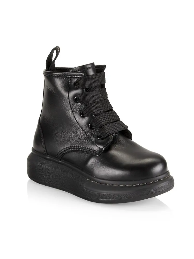 Little Kid's & Leather Lace-Up Boots