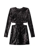 Dolce Sequin Cutout Minidress