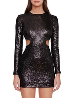 Dolce Sequin Cutout Minidress