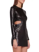 Dolce Sequin Cutout Minidress