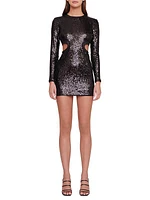 Dolce Sequin Cutout Minidress