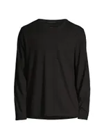 Oversized Long-Sleeve Cotton Tee