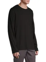 Oversized Long-Sleeve Cotton Tee