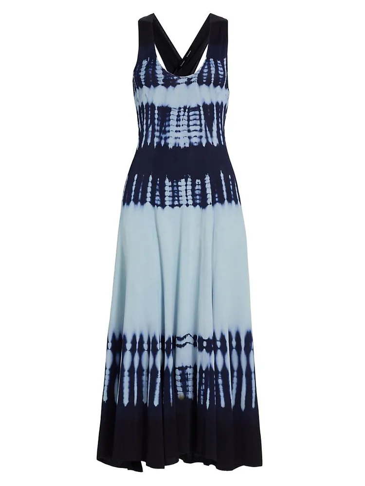 Tie-Dye V-Neck Dress