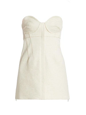 Cotton Wool Jacquard Bustier