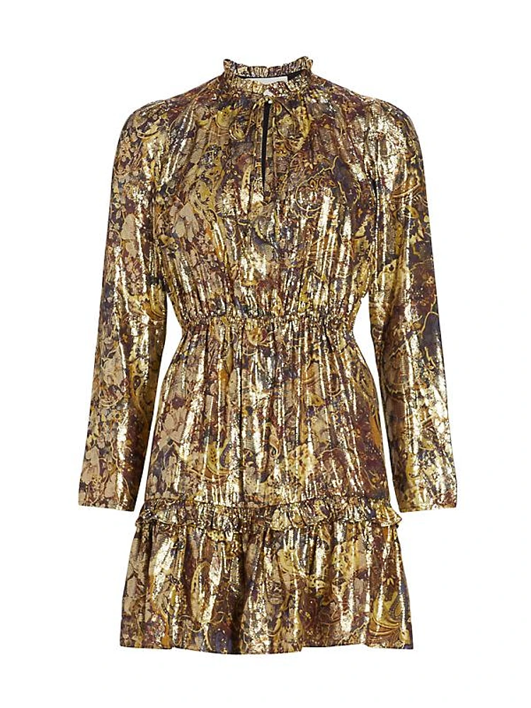 Capi Metallic Minidress