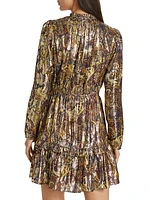 Capi Metallic Minidress