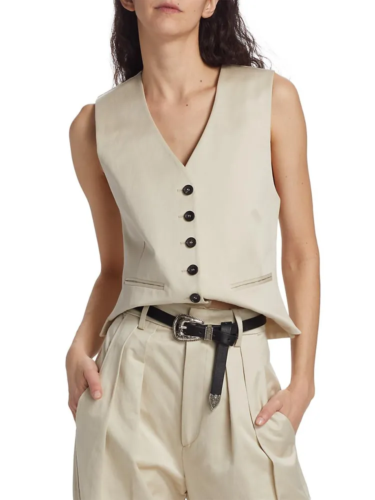 Demi Tailored Cotton Vest