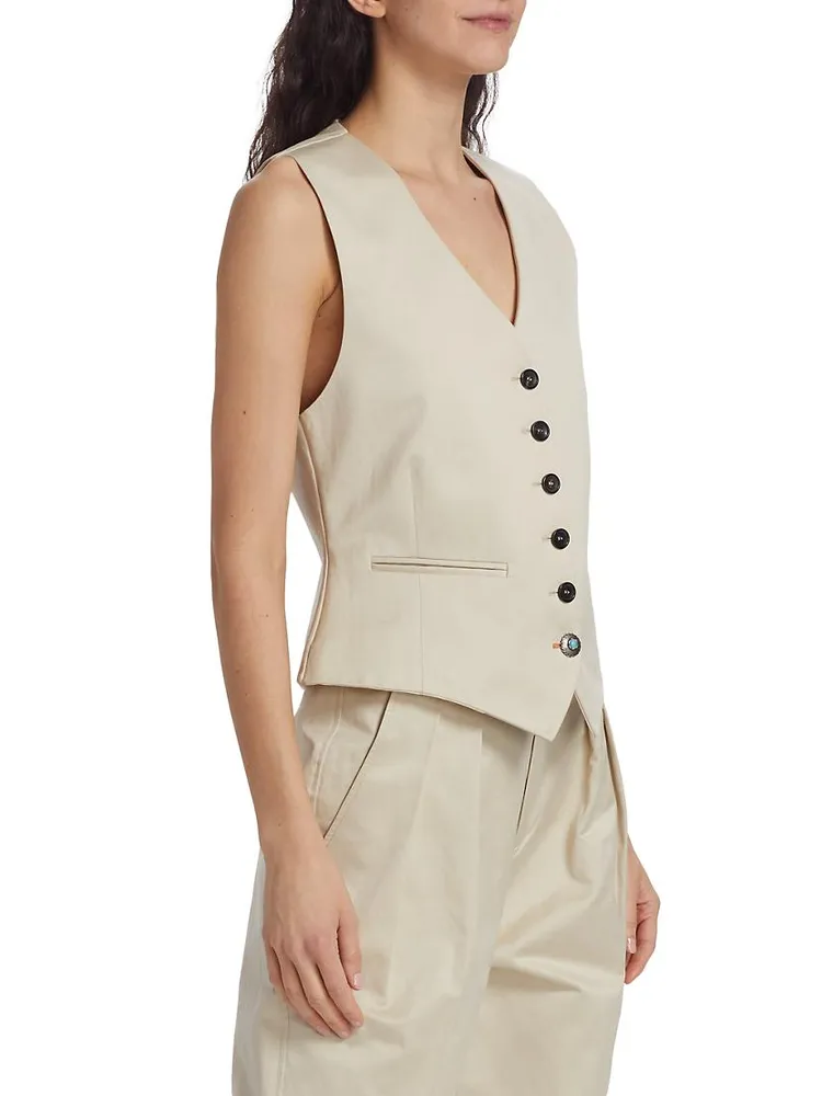 Demi Tailored Cotton Vest