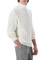 Cable Turtleneck Sweater