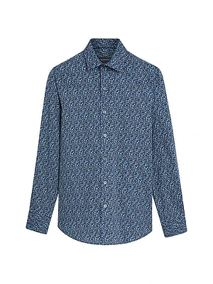 Julian Stretch Cotton Button-Up