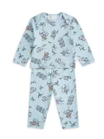 Baby's 2-Piece Cowboy Print Top & Bottom Set