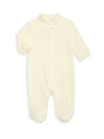 Baby's Velour Angel Wing Sleepsuit