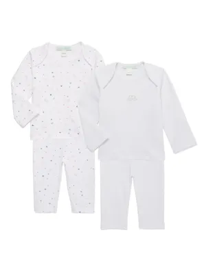 Baby's Star Crown Print 4-Piece Set