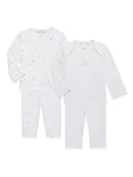 Baby's Star Crown Print 4-Piece Set