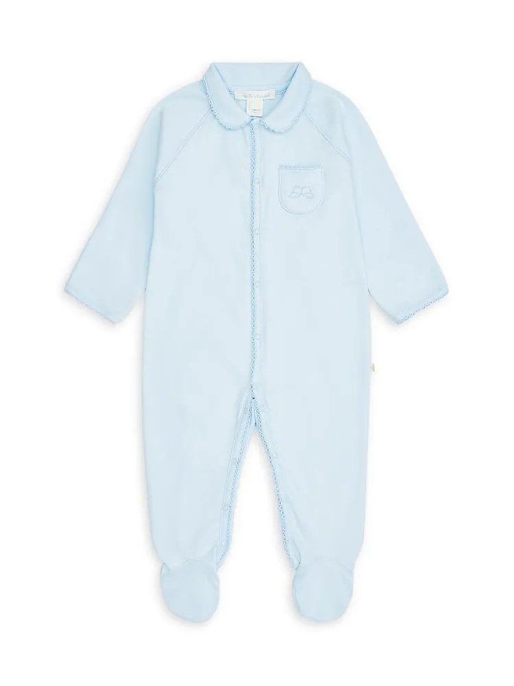 Baby Girl's Print & Plain Coveralls Gift Set