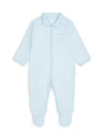 Baby Girl's Print & Plain Coveralls Gift Set