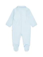 Baby Girl's Print & Plain Coveralls Gift Set