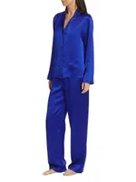 Silk Shirt & Pants Pajama Set